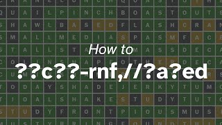 Overcomplicating Wordle - OneLook wildcard search patterns