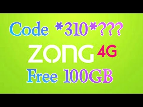 ZONG4G 100GB Free for 6month||100" Working trick ||Free internet 2020