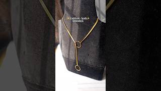 Necklace Hack with earring/necklace hack/tutorial /#diy #youtubeshorts #jewelrytutorial
