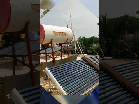solar Water Heater system installation photo #solar #solarsystem #solarenergy #water