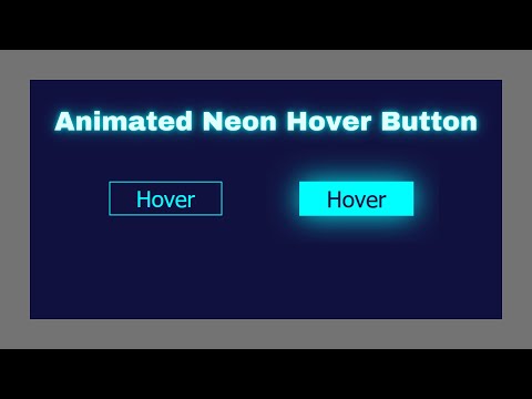 Animated Neon Hover Button With Pure CSS || Free Source Code
