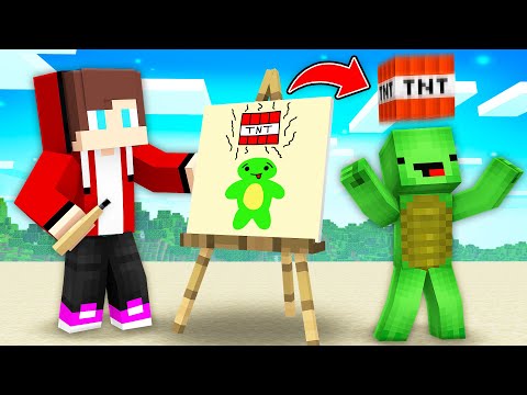 Who Will DRAW The BEST PRANK in Minecraft - JJ And Mikey Story