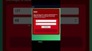 BMI #100daysofcode #coding #programming #javascriptproject  #code #creativecoding