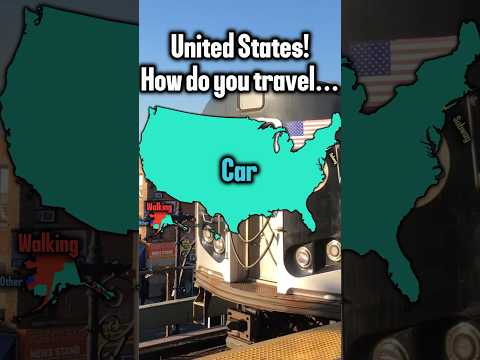 United States preferred mode of transportation #usa #geography #mapping #car
