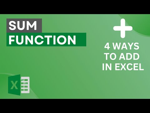 4 Ways to Add in Excel - SUM Function