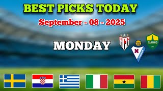 FOOTBALL PREDICTIONS TODAY 08 SEPTEMBER 20225 | WORLD CUP QUALIFICATION | LA LIGA 2 | GOLDEN PICKS