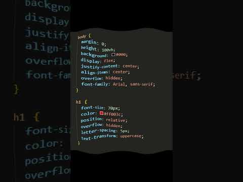 Luxury Cinematic Text Reveal Animation | Viral HTML CSS Effect for Shorts