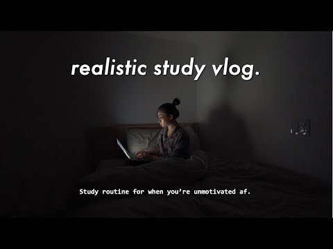 How I study unmotivated | a realistic af study routine 📖