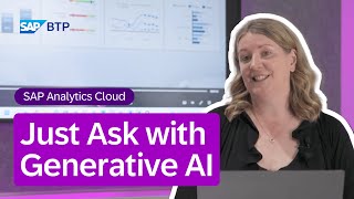 SAP Analytics Cloud: "Just Ask" | Data Analysis with Generative AI | New Feature