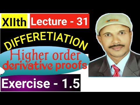 Derivatives ,  class - XIIth,  lecture - 31 Exercise 1.5     Maths is life by Gadhe sir  paper - II