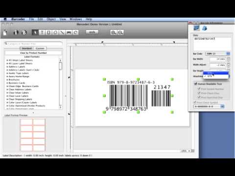 How to make mac ISBN barcode using Cristallight mac barcode generator