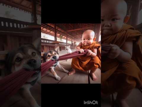 cute little monk #youtube #shorts #like #subscribe