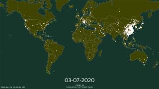 COVID-19 Geographical Visualization 26-03-2020
