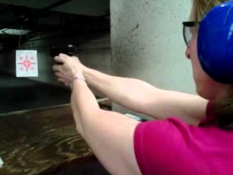 kelly shooting a glock for the first time