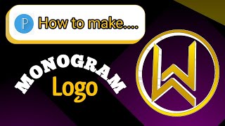 How to make a Monogram Logo with Pixellab? Pixellab design tutorial.