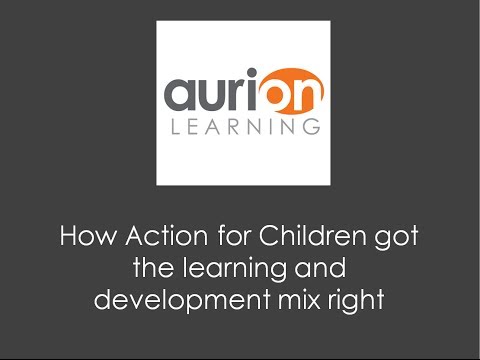How Action for Children got the learning and development mix right