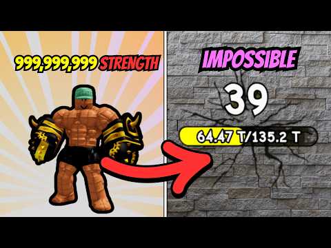 I BROKE THE STRONGEST WALL IN PUNCH A WALL - ROBLOX