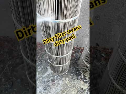 Dirty filter, clean job… #poolmaintenance #satisfying #poolguy