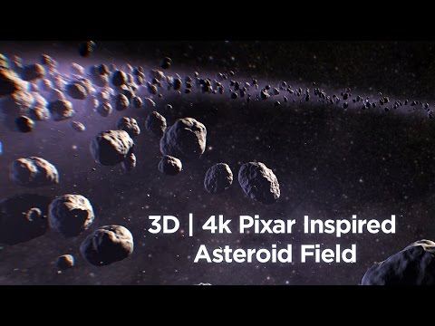 The Good Dinosaur Inspired 3D Asteroid Field