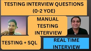 Manual Testing Interview Questions | SQL Interview Q&A