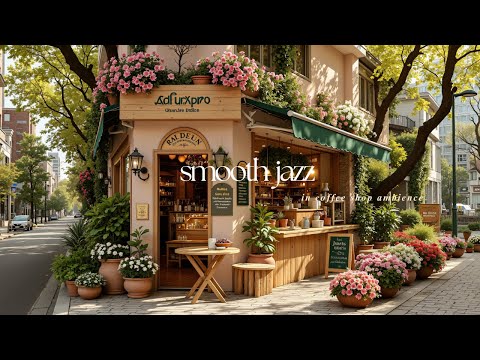 Soft Outdoor Jazz Ambience | Smooth Morning Jazz Music in Corner Cafe for Deep Relaxation
