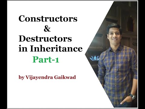 Constructors & Destructors in Inheritance: Part 1