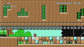 Tech Puzzle #1 (No Kaizo Blocks) by Simons Cat - SUPER MARIO MAKER - NO COMMENTARY 1bi
