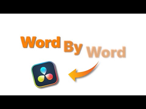 Word By Word Fade In Animation | DaVinci Resolve (Quick & Easy)