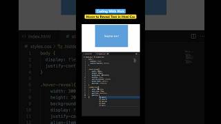 Hover to reveal text HTML CSS #hovereffect  #htmlcss  #coding  #javascript  #webdesign #css #html