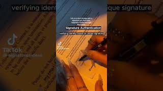 Signature Authentication