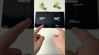Samsung Android 15 VS 16 Power On Boot Speed Best Test Comparison Fold 5