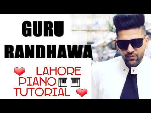 LAHORE || GURU RANDHAWA || MOBILE PIANO COVER & TUTORIAL.