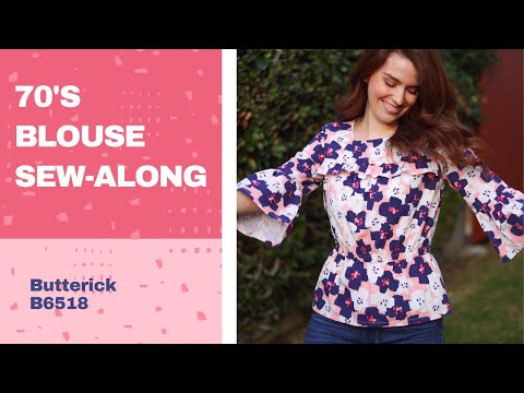 70's Ruffled Blouse Sew-Along: Butterick 6518 | Paige Handmade