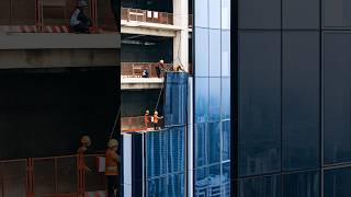 Installing Skyscraper Glass