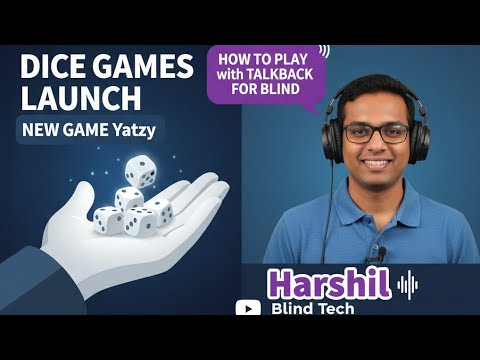 Dice Games Launch. New game Yatzy how to play with talkback for blind best amazing games must watch