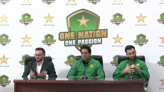 LIVE - Aqib Javed, Mike Hesson & T20I Captain Salman Ali Agha Press Conference at GSL Lahore
