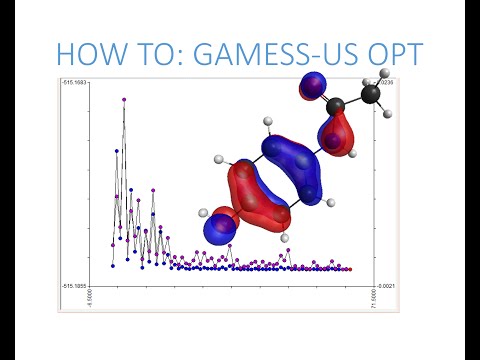 Avogadro with GAMESS-US: Optimization