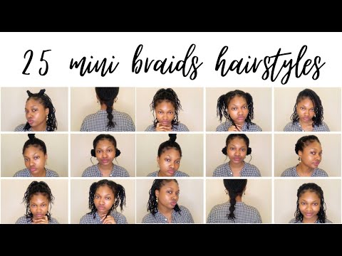 25 Easy Mini Braids Hairstyles| Easy Mini Twists and Locs Hairstyles| Styles for mini braids