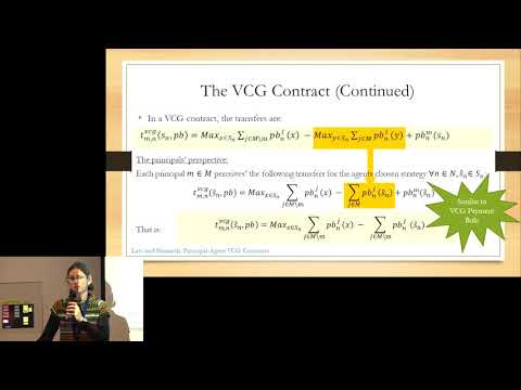 Principal-Agent VCG Contracts - Elisheva S. Shamash