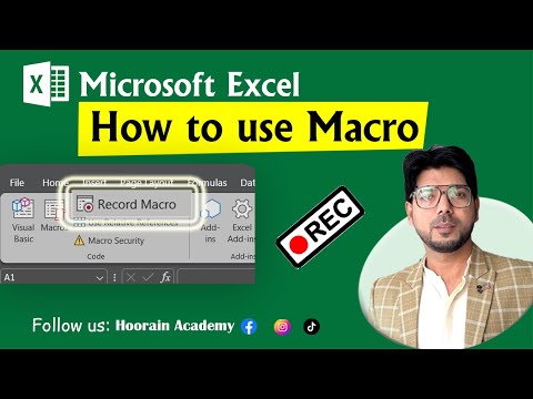 How to use Macro in Excel | Hoorain Academy #macroexcel #recordmacro #recordmacroexcel #vbaexcel