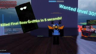 Killed Final Boss Gronko in 5 Seconds! (Roblox Infamy)