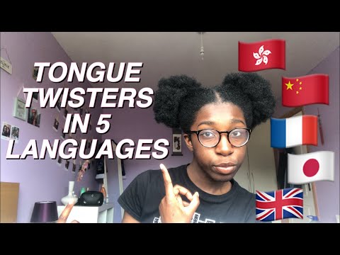 DOING TONGUE TWISTERS IN 5 LANGUAGES