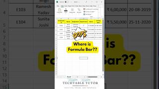 Formula Bar in Excel? TRY THIS SIMPLE TRICK ✨ #excelshorts  #excel  #dataentry