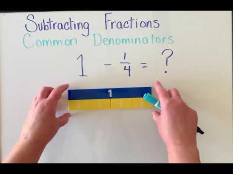 Subtracting Fractions with Common Denominators