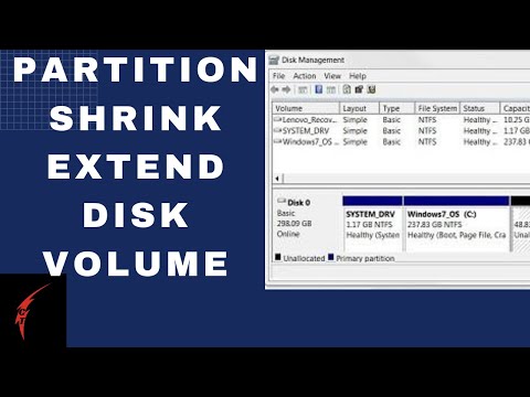 How to Shrink, Partition and Extend Disk Volume ||windows 10/8.1/7 Latest [Disk Management settings]