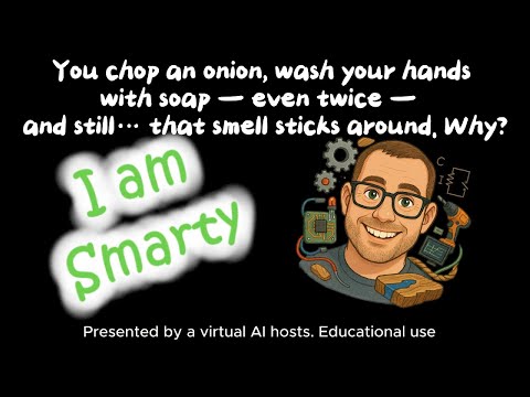 You chop an onion, wash your hands with soap —even twice   and still… that smell sticks around. Why?