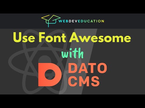 FontAwesome with DatoCMS (and Gatsby JS) tutorial