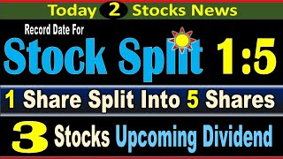UPCOMING DIVIDEND STOCKS! RECORD DATE FOR STOCK SPLIT 1:5 EXDATE?! #DIVIDEND  #STOCKSPLIT #L&T