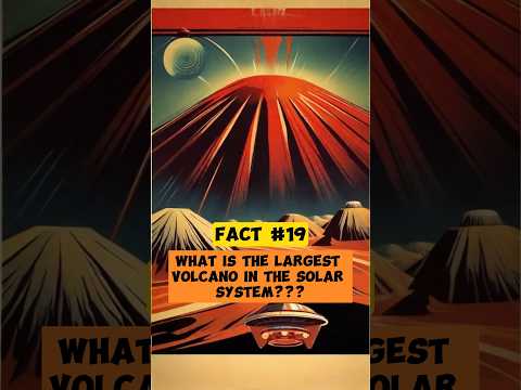 🌋 Titans of Fire: Exploring the Largest Volcano in the Solar System 🔥🪐 #shortvideo #fact #volcano