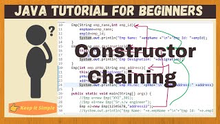Constructor Chaining in java | Java for Beginners